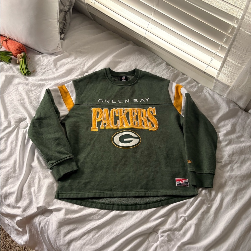 Green Bay Packers Sweatshirt - NFL Team Apparel Crewneck Size M - NWOT